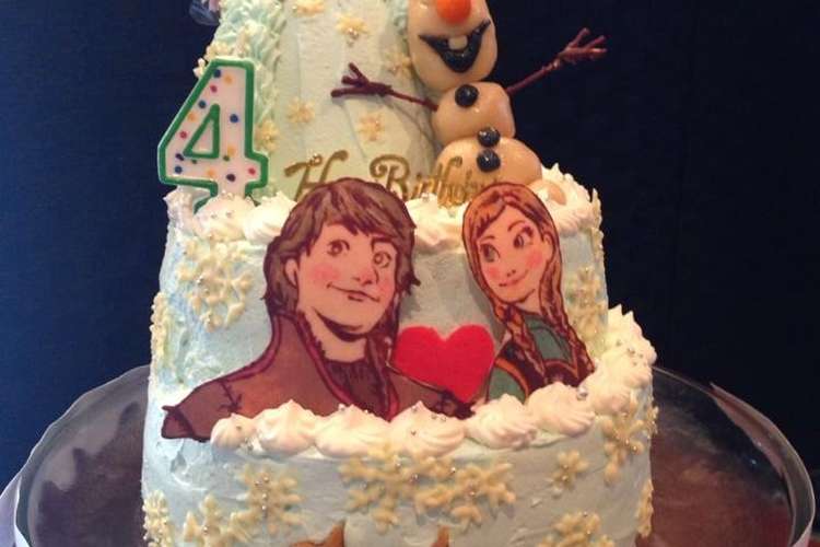 アナと雪の女王の誕生日ケーキ レシピ 作り方 By Rochefort クックパッド