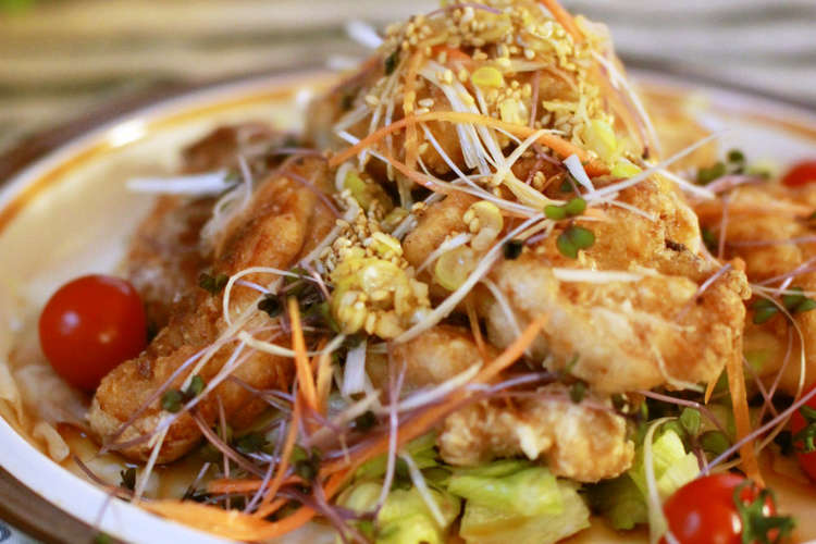 居酒屋風 ポン酢で鶏のから揚げネギソース レシピ 作り方 By いづみうな クックパッド 簡単おいしいみんなのレシピが351万品