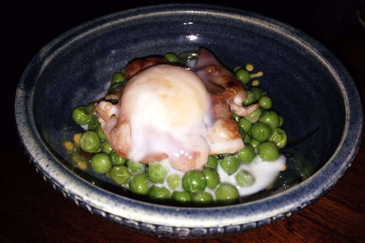 サイゼの青豆とベーコンの温玉サラダ再現 レシピ 作り方 By あやねあやね クックパッド 簡単おいしいみんなのレシピが354万品