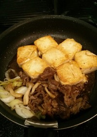 すき焼き風な豆腐ステーキ