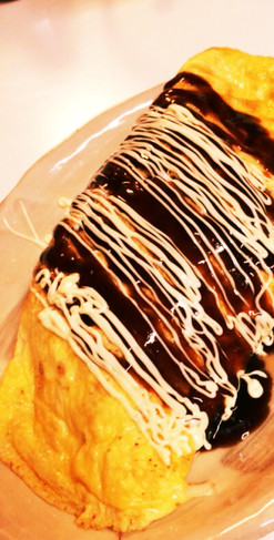 簡単!もやしと卵のお好み焼き風オムレツ