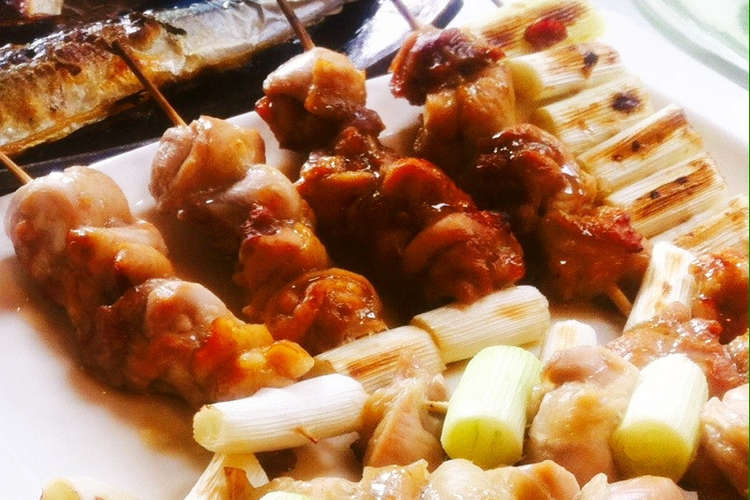 魚焼きグリルコンロで簡単焼き鳥♪