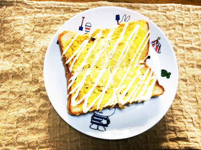 し〜っとりふわふわなエッグトースト☆の画像
