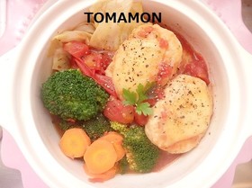お野菜たっぷり食べるスープ✿ハンバーグ