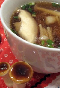 ぽん酢で☆キノコの旨みスープ