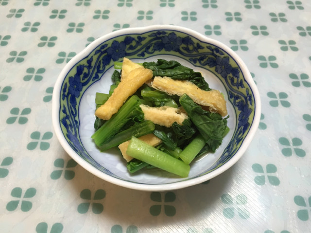 簡単♪小松菜と油揚げの煮浸しの画像