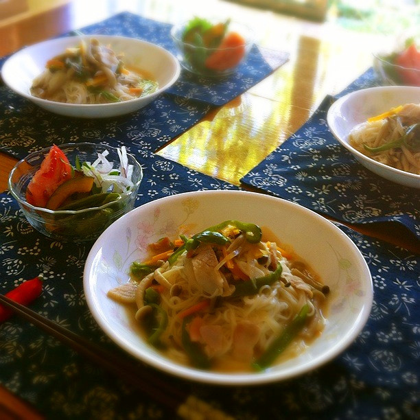 お野菜たっぷり☆簡単あったかスープ素麺の画像
