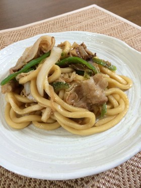 白だし焼きうどん☆簡単和風うどん☆