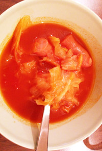 残ったキャベツでスープ トマト編※圧力鍋