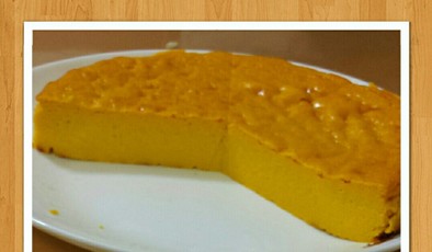 水切りヨーグルト★かぼちゃのチーズケーキの写真