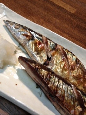 網につかない!グリルで秋刀魚の塩焼き