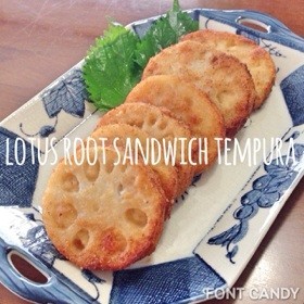 うまうま!簡単レンコンの鶏肉のはさみ揚げ