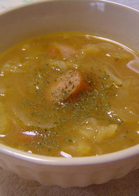 鍋底カレーで★カレー野菜スープ