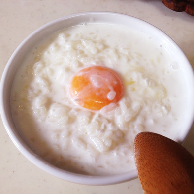 朝食に♪体調不良時に♪ ミルク粥！の写真