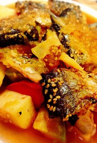 旬！秋刀魚と焼き野菜のアジアンマリネ