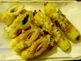 ちくわ天♪納豆&チーズ入り☆
