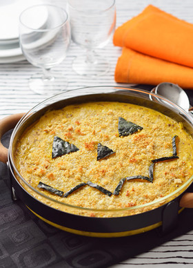 グラタンソースで簡単!ハロウィングラタン