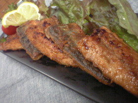 ♪秋刀魚のカリカリスパイシー焼き~♪