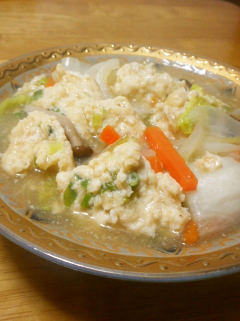 鶏団子と野菜の中華うま煮の画像