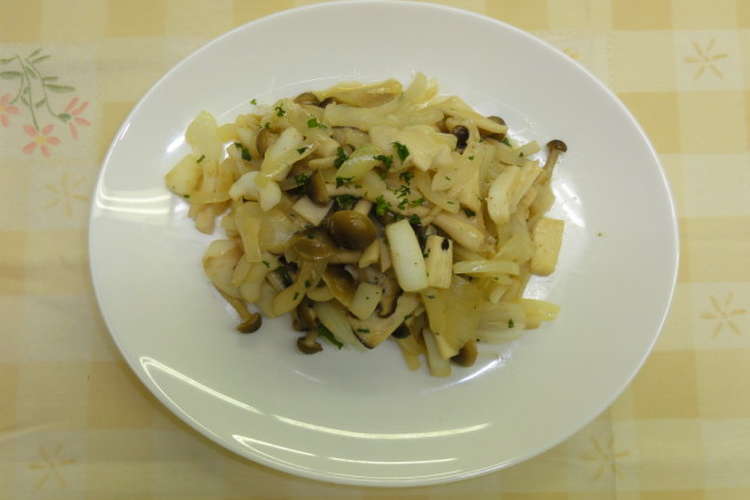 いかときのこのガーリックソテー レシピ 作り方 By 宝塚市学校給食 クックパッド 簡単おいしいみんなのレシピが377万品