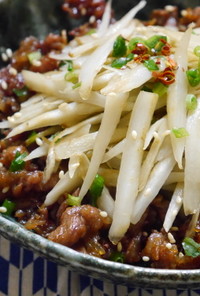 ひと皿で３度美味しい中華風✿牛ごぼう