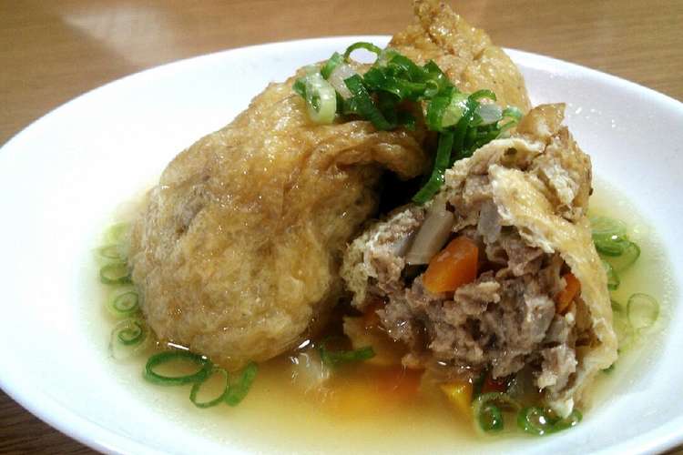 美味しぃ すしあげの肉詰め レシピ 作り方 By Lovechoco クックパッド 簡単おいしいみんなのレシピが352万品