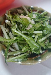 ツナと水菜の和風サラダ