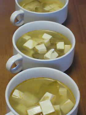 ザーサイと豆腐のスープ
