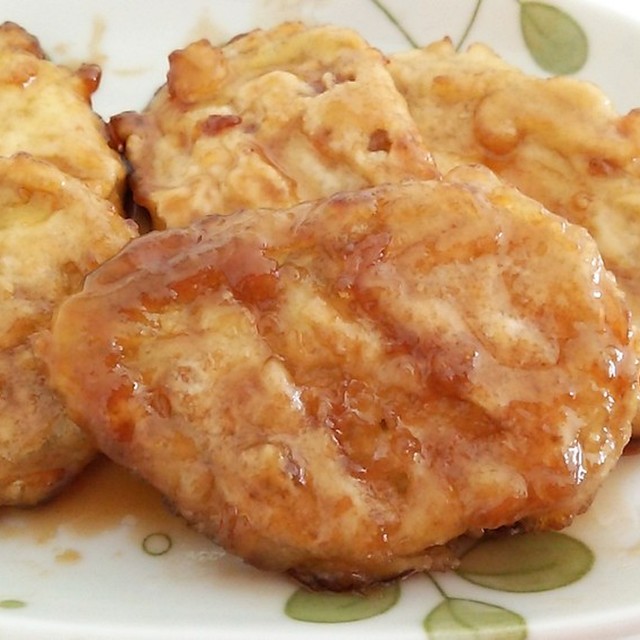 簡単 さつまいも天ぷら甘煮リメイク レシピ 作り方 By よっこんこん クックパッド 簡単おいしいみんなのレシピが355万品