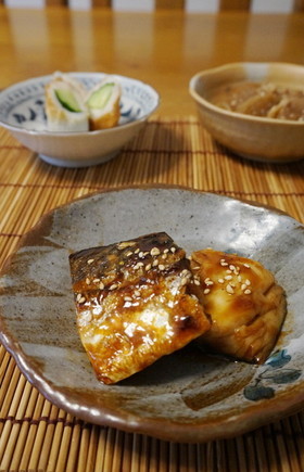 お弁当に☆塩鯖の照り焼き
