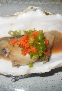 生牡蠣のオリーブオイル焼き