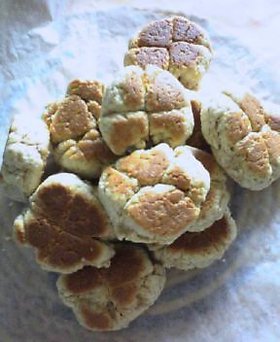 レンジとフライパンで固焼きクッキー