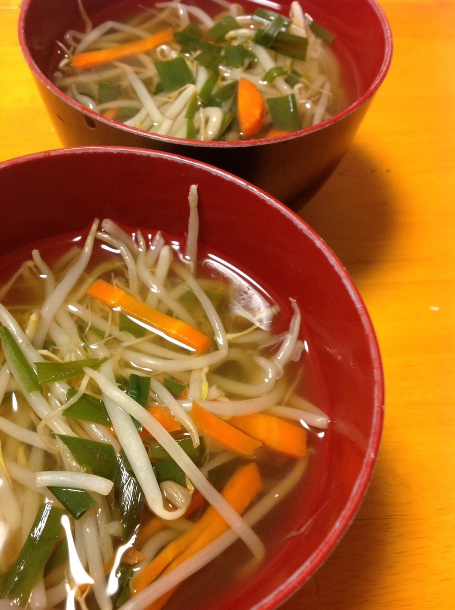ダシダで野菜の韓国スープの画像