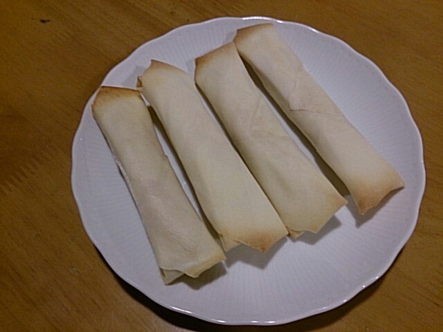 竹輪チーズかにかまのカリカリ焼き春巻  の画像