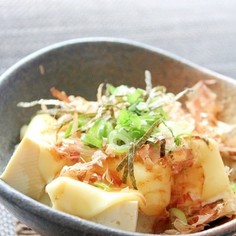レンジで絶品！ふわとろ♪豆腐チーズおかか