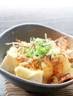 レンジで絶品!ふわとろ♪豆腐チーズおかか