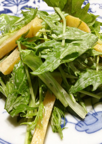 簡単❤︎柿と水菜のサラダ