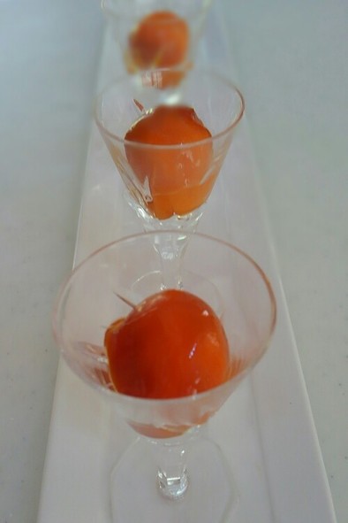 冷凍卵で・壊れる失敗なしの卵黄醤油漬けの写真