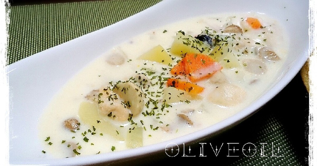 鮭缶で☆簡単鮭チャウダー by olivecook [クックパッド] 簡単おいしいみんなのレシピが272万品 鮭缶で☆簡単鮭チャウダー by olivecook