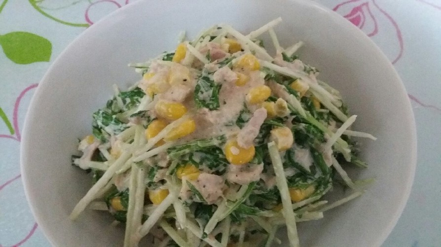 簡単♡おいしい♡水菜とツナのサラダの画像