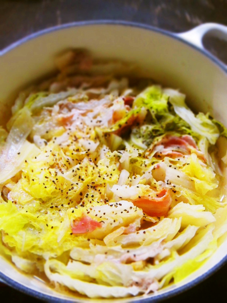 塩レモンで旨☆白菜と豚肉のミルフィーユ鍋の画像