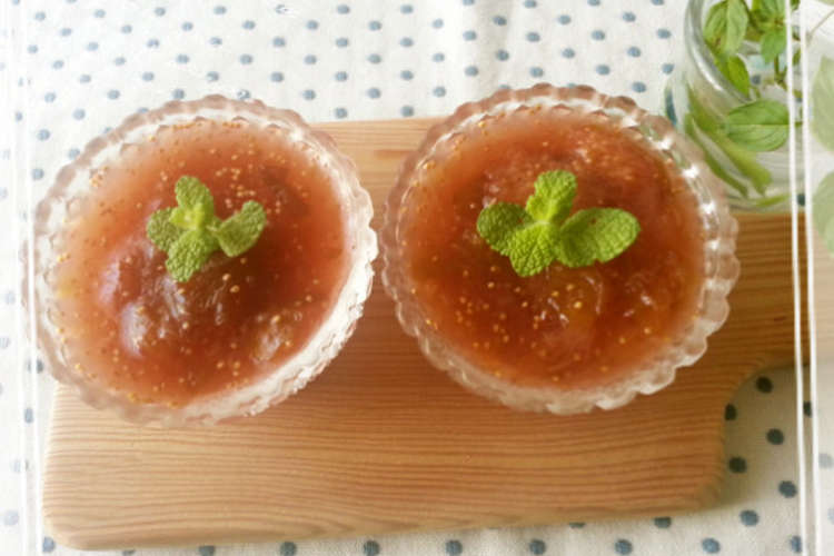 いちじくのコンポートゼリー レシピ 作り方 By 笑しゃん クックパッド 簡単おいしいみんなのレシピが360万品