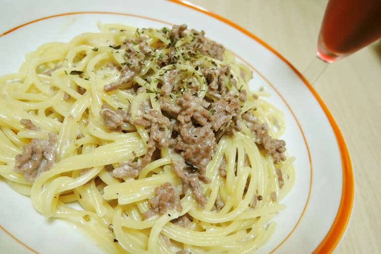 挽き肉とにんにくの超簡単 クリームパスタ レシピ 作り方 By Akiღ クックパッド