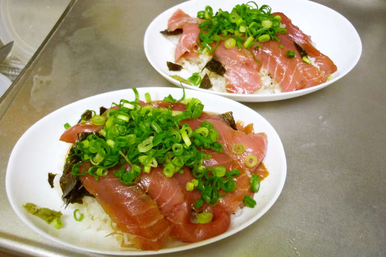 マグロ中トロの漬け丼 茗荷風味 レシピ 作り方 By 熊chef クックパッド 簡単おいしいみんなのレシピが367万品