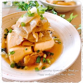 ❀めんつゆで☆節約!肉豆腐❀
