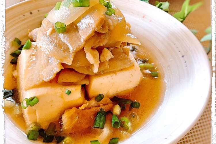 めんつゆで 節約 肉豆腐 レシピ 作り方 By 結真は道産子 クックパッド 簡単おいしいみんなのレシピが352万品