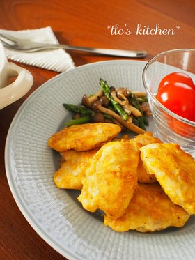 *簡単!鶏胸肉のカレーチーズピカタ*