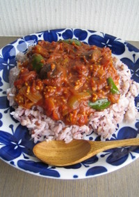 カフェ気分＊濃厚トマトの野菜カレー