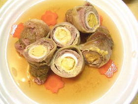 白菜の牛肉巻き