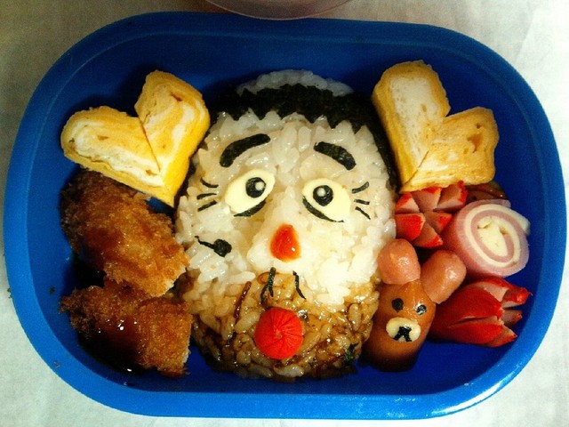 キャラ弁 変なおじさん 志村けん レシピ 作り方 By マるもりoosuga クックパッド 簡単おいしいみんなのレシピが357万品